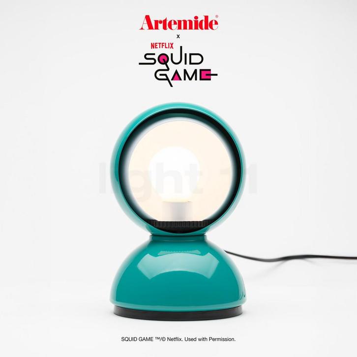 Artemide Eclisse Netflix x Squid Game Edition, groen - spele, Huis en Inrichting, Lampen | Tafellampen, Nieuw, Verzenden