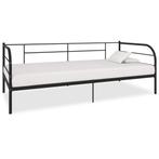 vidaXL Bedbank metaal zwart 90x200 cm, 90 cm, Eenpersoons, Verzenden, Zwart