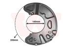 REMSCHIJF BESCHERMER VOOR MERCEDES BENZ C-KL W204 2007-2011, Ophalen of Verzenden, Nieuw