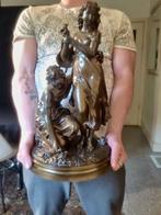 Adrien Etienne Gaudez (1845-1902) - sculptuur, Twee, Antiek en Kunst