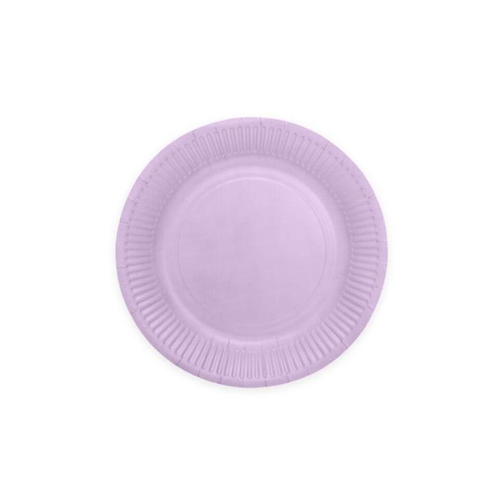 Lila Borden Papier 23cm 16st, Hobby en Vrije tijd, Feestartikelen, Nieuw, Verzenden