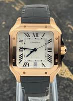 Cartier Santos de Cartier - Rose - Large - WGSA0019, Overige merken, Leer, Polshorloge, Nieuw