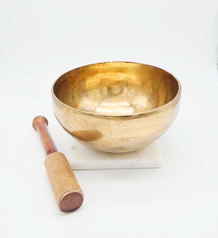 Klankschaal OHM ± 13cm met klopper, Huis en Inrichting, Woonaccessoires | Overige, Ophalen of Verzenden