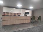 Greeploze keuken met lakfront, kookeiland en dekton werkblad, Ophalen, Overige typen, Nieuw, Met kookeiland