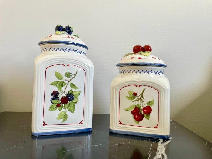 Villeroy & Boch - Pot (2) - Keramiek - Twee Voorraadpot, Antiek en Kunst, Antiek | Glas en Kristal