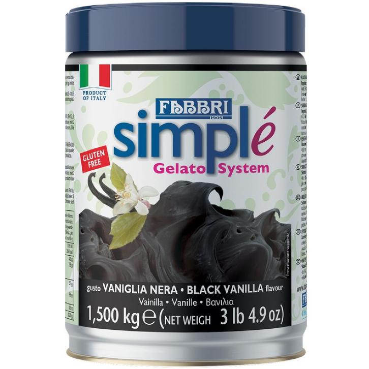 Fabbri Simple Zwarte Vanille Pasta 1,4kg, Hobby en Vrije tijd, Taarten en Cupcakes maken, Nieuw, Verzenden