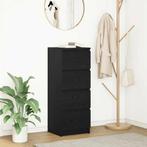 vidaXL Dressoir 37,5x35x99 cm spaanplaat zwart eikenkleurig, Huis en Inrichting, Kasten | Dressoirs, Minder dan 50 cm, Verzenden