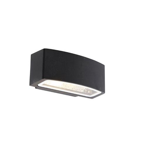 Moderne buiten wandlamp zwart IP44 - Latina, Tuin en Terras, Buitenverlichting, Nieuw, 50 tot 250 watt, Overige materialen