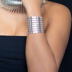 Afrikaanse stijl Bangle armband sieraad - zilver, Nieuw, Ophalen of Verzenden