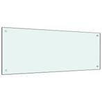 vidaXL Spatscherm keuken 100x40 cm gehard glas wit, Huis en Inrichting, Verzenden, Nieuw