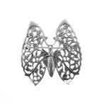 Zilveren broche van een vlinder