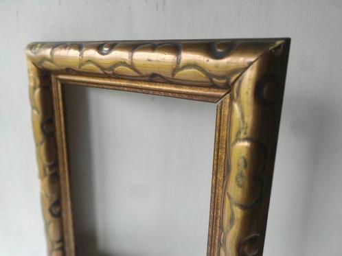 Lijst - Hout, stucwerk, vergulding - Historisch fotolijstje, Antiek en Kunst, Curiosa en Brocante