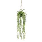 Groene Ficus Pumila kunstplant 60 cm in hangende pot - Kun.., Huis en Inrichting, Kamerplanten, Verzenden