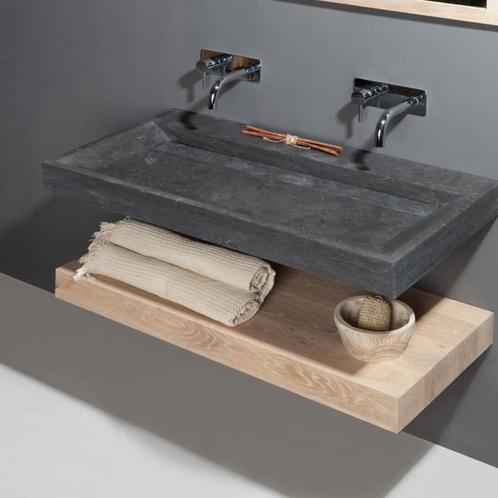 Wastafel Forzalaqua Stockholm Hardsteen Gezoet Zonder, Doe-het-zelf en Verbouw, Sanitair, Overige typen, Nieuw, Ophalen of Verzenden