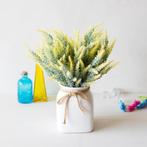 Kunst Boeket met Vaas - Lavendel Plastic Bloemen Luxe, Huis en Inrichting, Woonaccessoires | Kunstplanten en Kunstbloemen, Verzenden