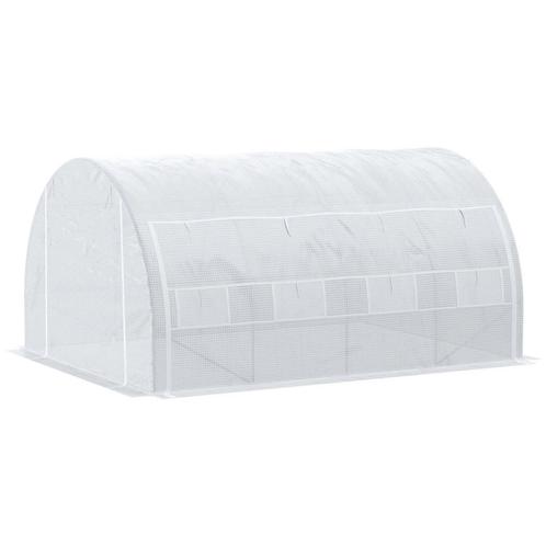 TRUUSK Kas Foliekas 3,97 X 3,02 X 2 M Met UV-bescherming, Wi, Tuin en Terras, Kassen, Nieuw, Verzenden
