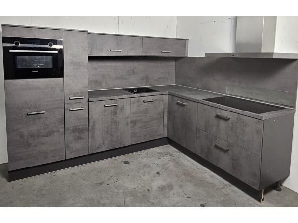 Veiling - Luxe Showroomkeuken Betonlook inclusief SIEMENS Ap, Huis en Inrichting, Keuken | Complete keukens