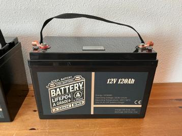 Lifepo4 accu’s 12 volt 120Ah A Garde optie met Bluetooth beschikbaar voor biedingen