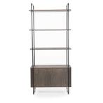 Wandkast James 2-deurs - Bruin - 95949 - wandkasten, Huis en Inrichting, Kasten | Buffetkasten, Nieuw, Overige materialen