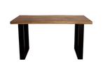 Design consoletafel IRON CRAFT 115cm mangohout ijzeren, Huis en Inrichting, Tafels | Sidetables, Ophalen of Verzenden, Nieuw