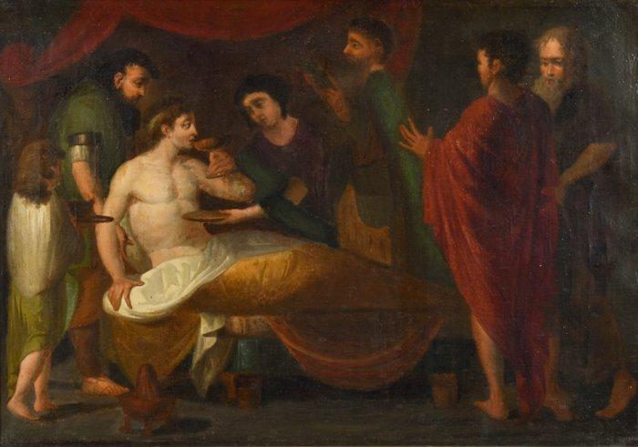 Zuid-Europese School (XVIII) - Het Laatste Moment van, Antiek en Kunst, Kunst | Schilderijen | Klassiek