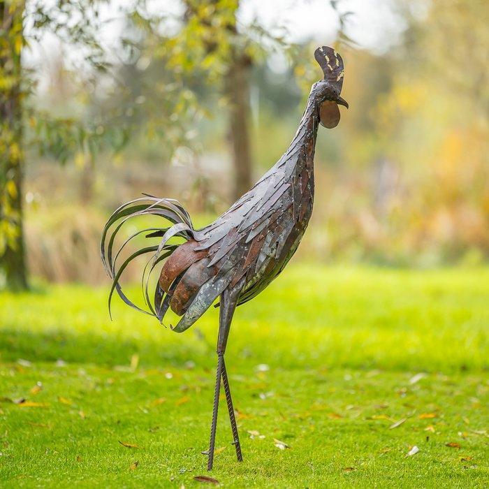 Figuur - Reusachtige kip - hergebruikt metaal, Antiek en Kunst, Kunst | Designobjecten