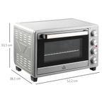 TRUUSK Mini-oven 32L 1600W Elektrische Mini-oven Met Slak Le, Verzenden, Nieuw