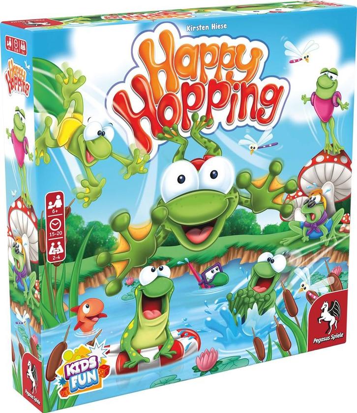 Happy Hopping | Pegasus Spiele GmbH - Gezelschapsspellen, Hobby en Vrije tijd, Gezelschapsspellen | Bordspellen, Nieuw, Verzenden