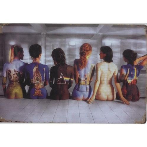 Wandbord - Pink Floyd Lady's With Albums - Dark Side Of The, Verzamelen, Muziek, Artiesten en Beroemdheden, Poster, Artwork of Schilderij