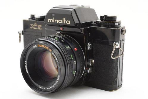 Minolta XE Black MD Rokkor-x 1.7/50mm Single lens reflex, Audio, Tv en Foto, Fotocamera's Analoog