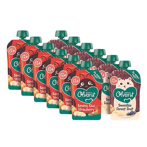 Olvarit 12+M Knijpfruit Variatiemenu, Kinderen en Baby's, Babyvoeding en Toebehoren, Nieuw, Verzenden