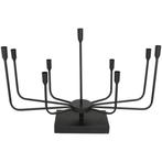 Kandelaar - Metaal - zwarte kandelaar, Antiek en Kunst