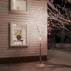 vidaXL Berkenboom LED 128 LEDs warmwit 220 cm wit, Diversen, Kerst, Verzenden, Nieuw