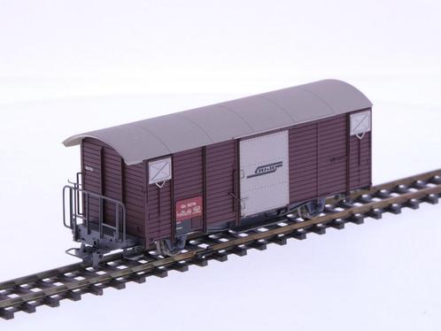 Schaal H0m Bemo 2256 gesloten goederenwagon Gb 5076 van d..., Hobby en Vrije tijd, Modeltreinen | H0, Gelijkstroom, Wagon, Gebruikt
