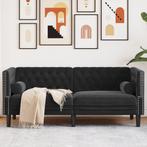 vidaXL Tweezitsbank Chesterfield-stijl en bolsters fluweel, Huis en Inrichting, Verzenden, Nieuw, Tweepersoons, Stof