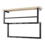 Spinder Design Rizzoli XS wandkapstok - zwart/eikenhout, Huis en Inrichting, Woonaccessoires | Kapstokken, Verzenden, Nieuw