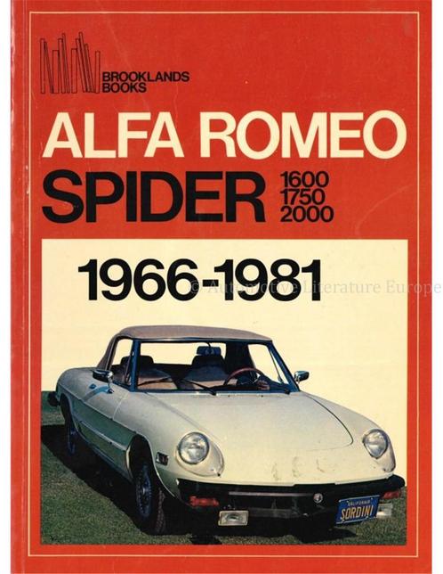 ALFA ROMEO SPIDER 1600, 1750 & 2000: 1966 - 1981, Boeken, Auto's | Boeken, Alfa Romeo