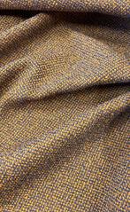 Zacht geweven mengeling van wol in mosterdgeel en, Antiek en Kunst, Antiek | Kleden en Textiel