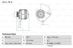 Dynamo / Alternator FIAT BRAVO II (1.4,1.4 LPG), Auto-onderdelen, Motor en Toebehoren, Ophalen of Verzenden, Nieuw