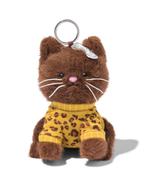 HEMA Sleutelhanger 8x8x12cm kat met panterprint, Verzenden, Nieuw