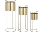 Mica Decorations Favani - Bloempot op standaard - Set van 3, Tuin en Terras, Bloempotten, Verzenden, Nieuw