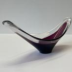 Schaal - Glas - Aubergine Design Schaal, Antiek en Kunst