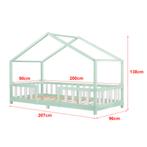 Kinderbed Treviolo met uitvalbeveiliging 90x200 cm mint en w, Kinderen en Baby's, Kinderkamer | Bedden, Nieuw, Verzenden