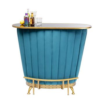 *WOONWINKEL* Kare Design After Work Huisbar Fluweel Blauw beschikbaar voor biedingen