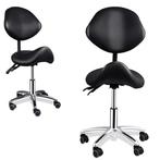 Ergonomische Zadelstoel met Rugleuning en Wielen, Verzenden, Nieuw