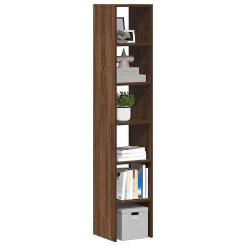 vidaXL Boekenkasten 2st stapelbaar 30x30x80cm bewerkt hout, Huis en Inrichting, Kasten | Overige, Nieuw, Verzenden
