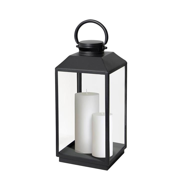 Newport Windlicht Zwart Medium Tuinaccessoires Windlichten, Huis en Inrichting, Lampen | Overige, Verzenden