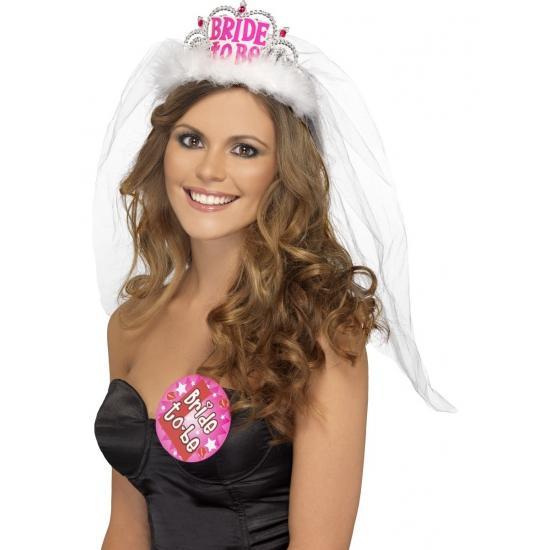 Bride to Be tiara vrijgezellenfeest - Vrijgezellenfeest, Hobby en Vrije tijd, Feestartikelen, Verzenden