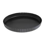 Quichevorm met losse bodem carbonstaal | 30(Ø)x3,5(h)cm, Verzenden, Nieuw in verpakking