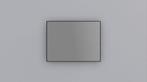 QUALIS® | Spiegel met zwarte aluminium omlijsting | 80x60 cm, Nieuw, Overige typen, Ophalen of Verzenden, Glas